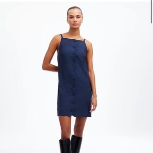 Madewell High-Neck Sleeveless Vest Mini Dress